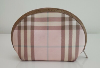 Burberry London Pink Nova Check Cosmetic Bag Small | eBay