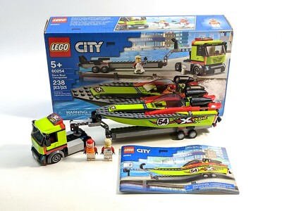 LEGO City 60254 Race Boat Transporter - Complete, Missing Manual