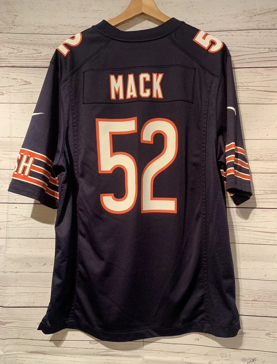 Limited Men's Khalil Mack White Road Jersey - #52 Football Chicago