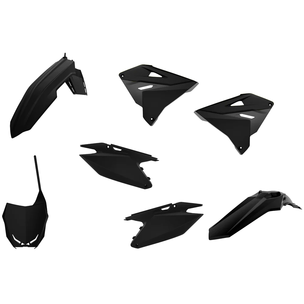 Polisport Black 90865 - Plastics Kit For Suzuki Rm 125 2001-2008 - Image 4