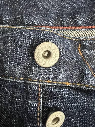 W36 L32 RALPH LAUREN Men’s Varick Skinny Polo Jean Blue Button Fly - Picture 5 of 12