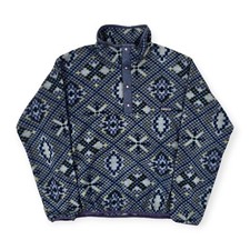 Patagonia Synchilla Vintage Snap-t Crazy Pattern Fleece Women's Medium