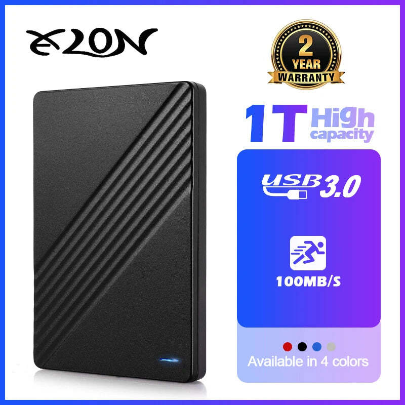 Portable External HD 1TB External Hard Drive HDD 500GB 250GB Memory USB 3.0 High-image