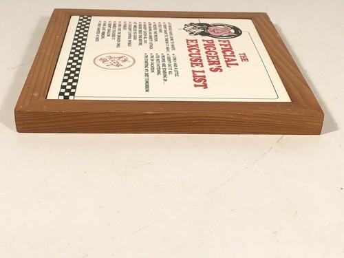 Official Piggers Excuse List Tile Travel Vintage Wall Display Joy Of Pigging Out - 第 3/8 張圖片