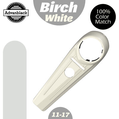 Advanblack BIRCH WHITE Extended Tank Dash Console Fits 11-17 Harley Softail