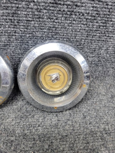 PAIR OF FORD 1967 - 1968 MERCURY C7 COUGAR WIRE WHEEL CENTER CAPS - Picture 11 of 13