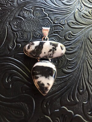 White Buffalo Turquoise Totem Pendant 2'' Artisan Made