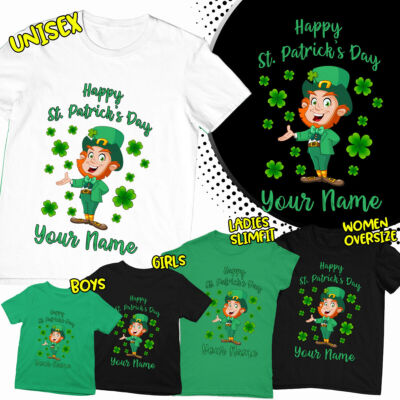 Personalisierte T-Shirts Tee Kobold St Patricks Day Irish Paddys Irland #SPD#2