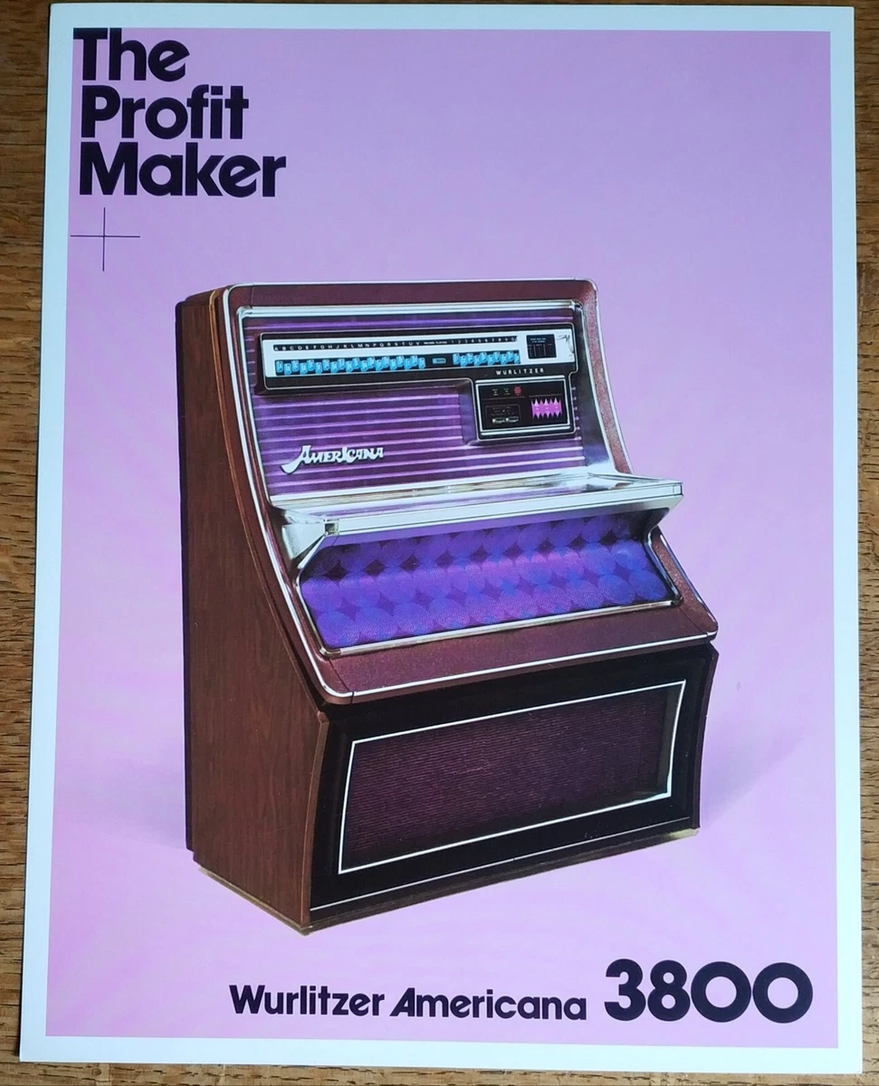 ORIGINAL Jukebox Flyer for Wurlitzer 3800 Printed in ENGLISH | eBay