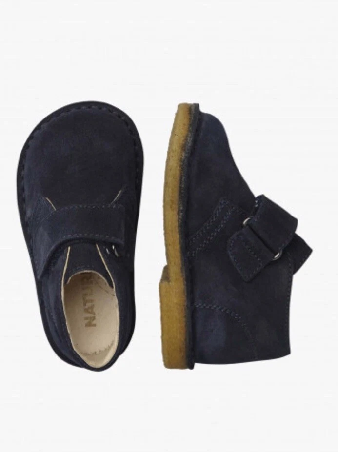 Botas del desierto de gamuza NATURINO CHOCO en azul nuevas con etiquetas Foto 2 de 4