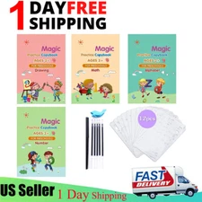 23 Pcs Magic Reusable Handwriting Practice Copybook Set Drawing Stencil for Kids