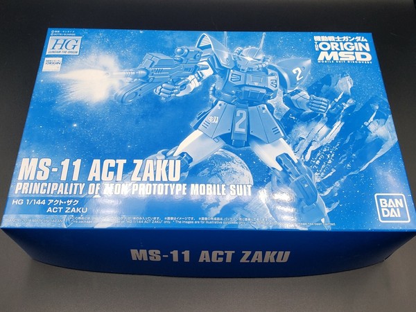 Hg The Origin Ms 11 Act Zaku Msv P Bandai Bandai 1 144 Inova Io