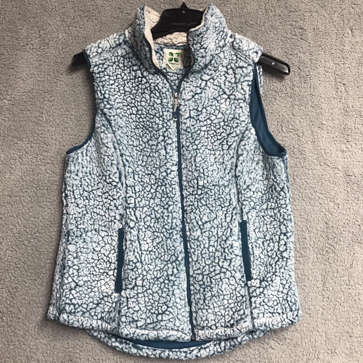 Green tea sherpa vest sale