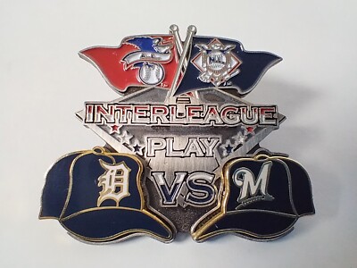 Milwaukee Brewers Pin Hat Lapel Pin MLB Interleague 2007 Detroit Tigers