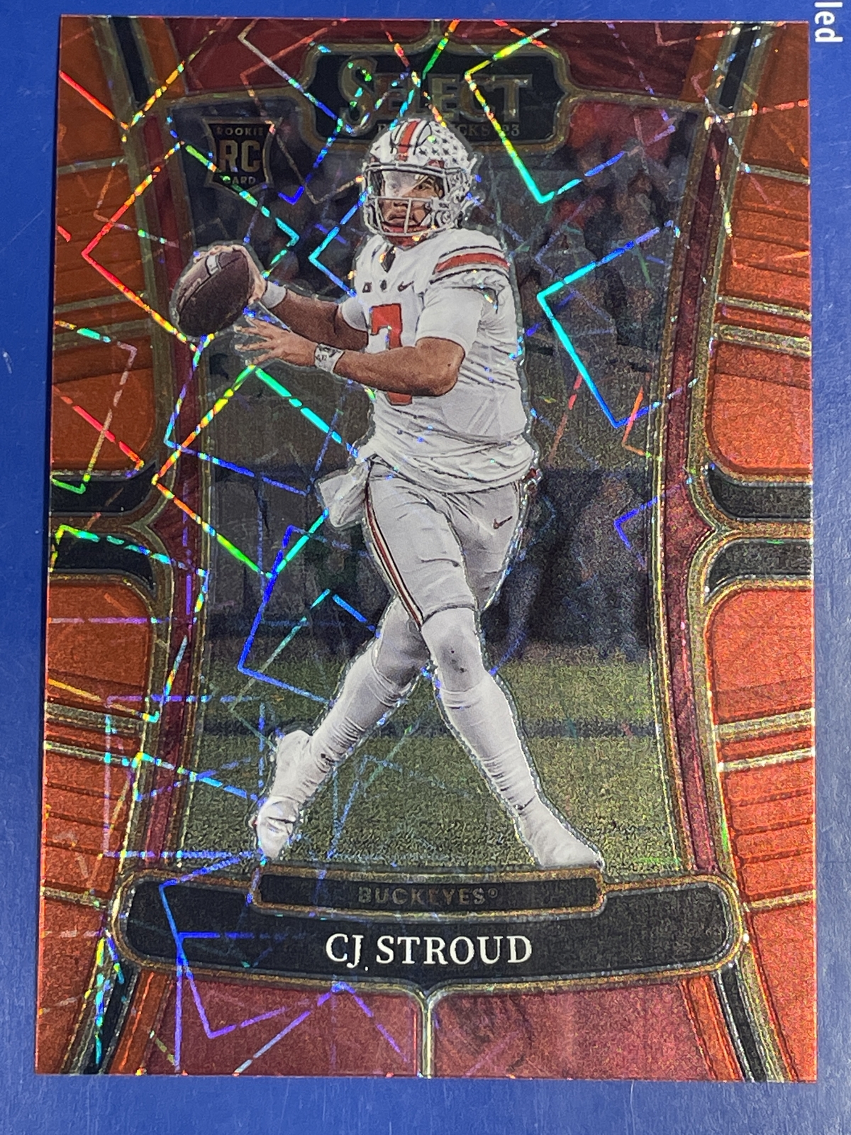 2023 Panini Select Draft Picks #2 C.J. Stroud Red Lazer Prizm Ohio State