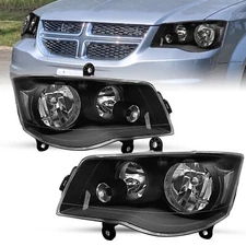 For 2011-2019 Dodge Grand Caravan 2008-2016 Chrysler Town & Country Headlights