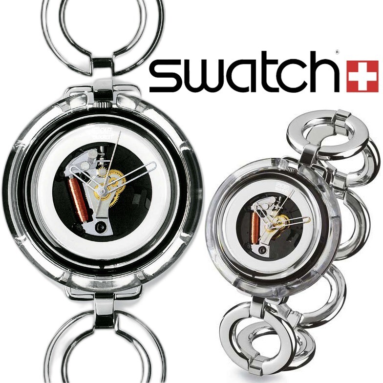 Mint Rare 1999 Swatch Pop CUFFOLINA Steel Links Bracelet 