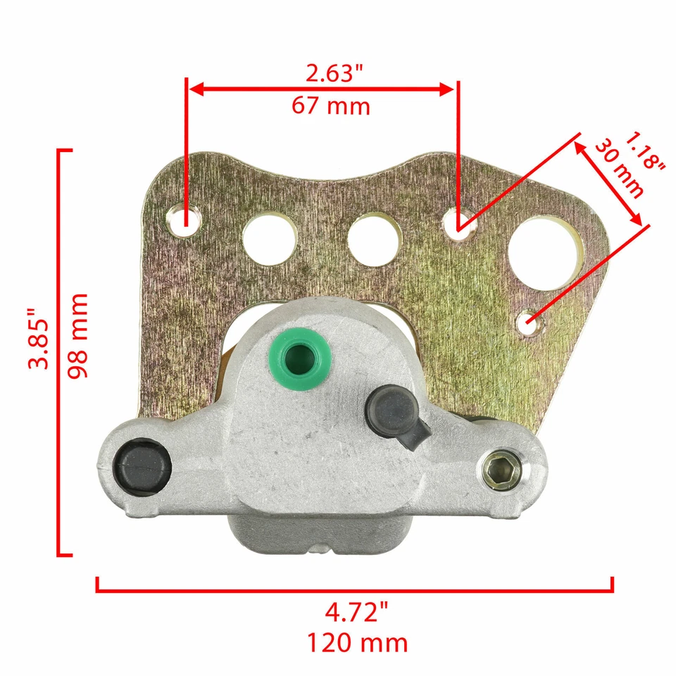 Front Left Right Brake Caliper w/Pad for Polaris Sportsman Diesel 455 Magnum 325 - image 4 of 4
