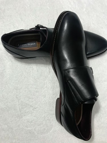 Zapatos para hombre Aston Grey Collection Kedaeri con correa de monje sin cordones talla 11,5 negros de EE. UU. - Imagen 7 de 12