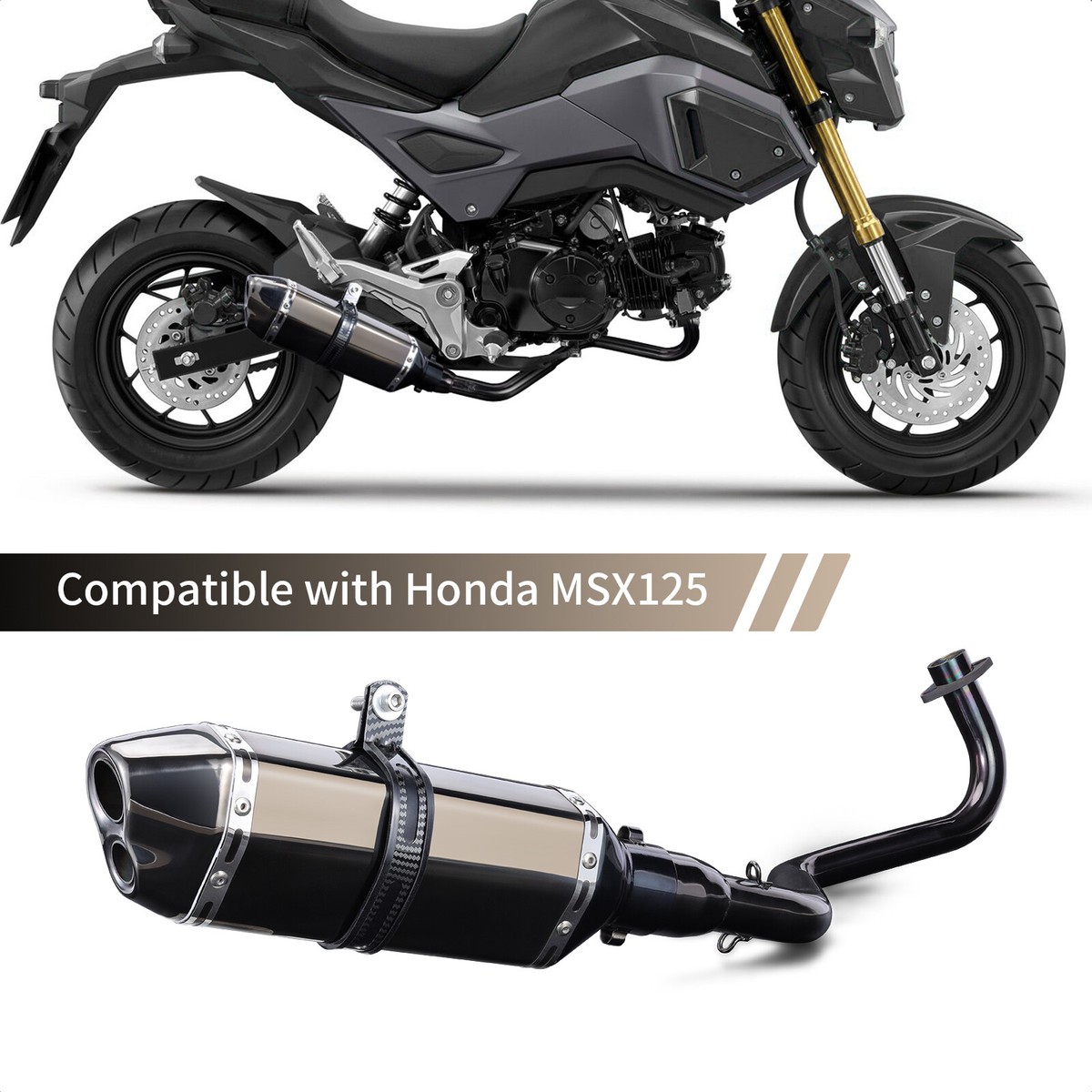 0507B： BB EXHAUST SYSTEM HONDA GROM MSX 8f2bfeb4-8468-45c8-9909-