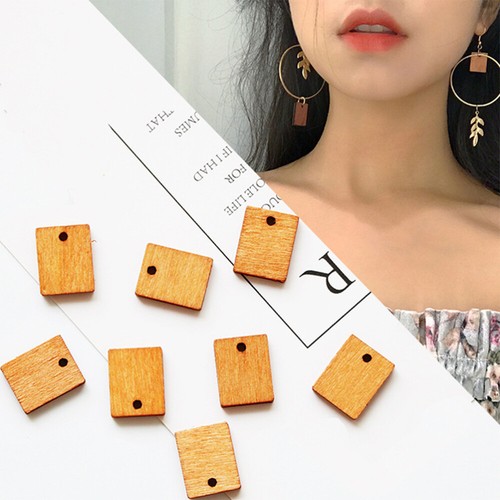 20 Pcs Unfinished Wood Earrings Wooden Earring Blanks Jewelry Making Finding - Picture 4 of 11