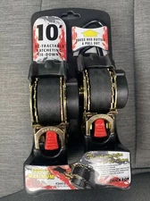 Erickson Manufacturing Pair Of Retractable Ratcheting Tie-Down Straps (E-34415)