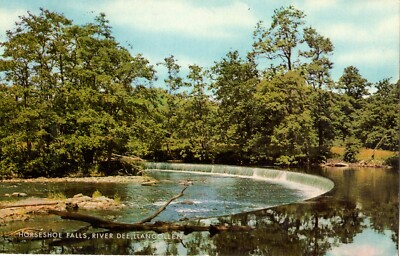 01885 - Postkarte zeigt Hufeisenfälle, Fluss Dee, Llangollen
