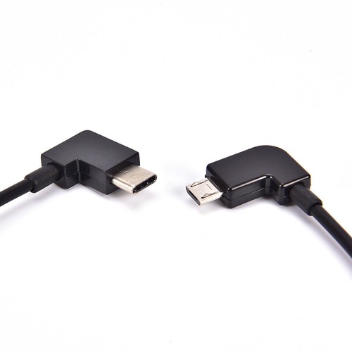 4" Left Angles Micro USB to Type C OTG Cable for Portable Digitals DAC Ampl - Picture 7 of 9
