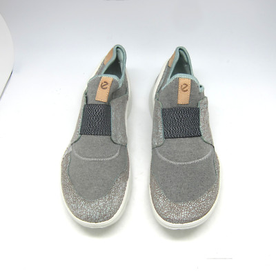 Women`s ECCO BIOM Street Outdoor Slip On Sneakers Yak Leather/Textile New