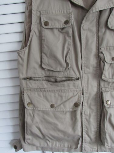Travel Smith Fishing Safari Photographer Vest Jacket Multi Snap Pockets Medium - Picture 2 of 5