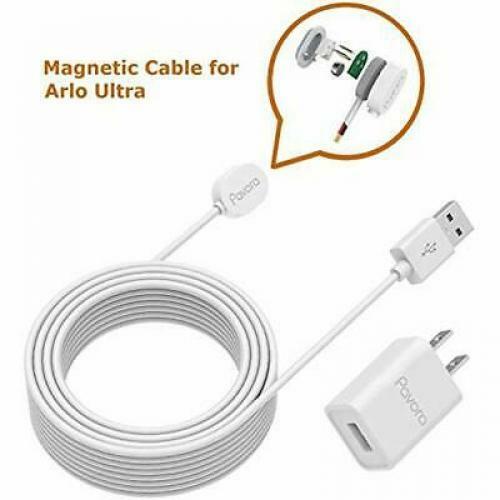 Arlo Ultra Power Cable and Adapter, Magnetic Charging Cable