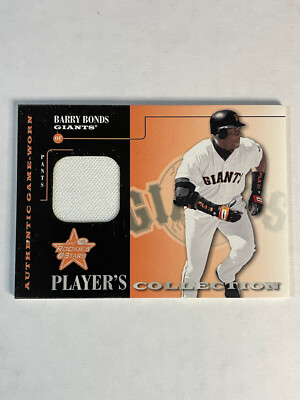 Barry Bonds 2001 Leaf Rookies And Stars Players Collection Game Used Pants /100