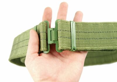 Vintage Canvas Hosengürtel – Militärstil, 4 Cm Breit, Bis 122 Cm Taillenumfang, In Schwarz Oder Olivgrün