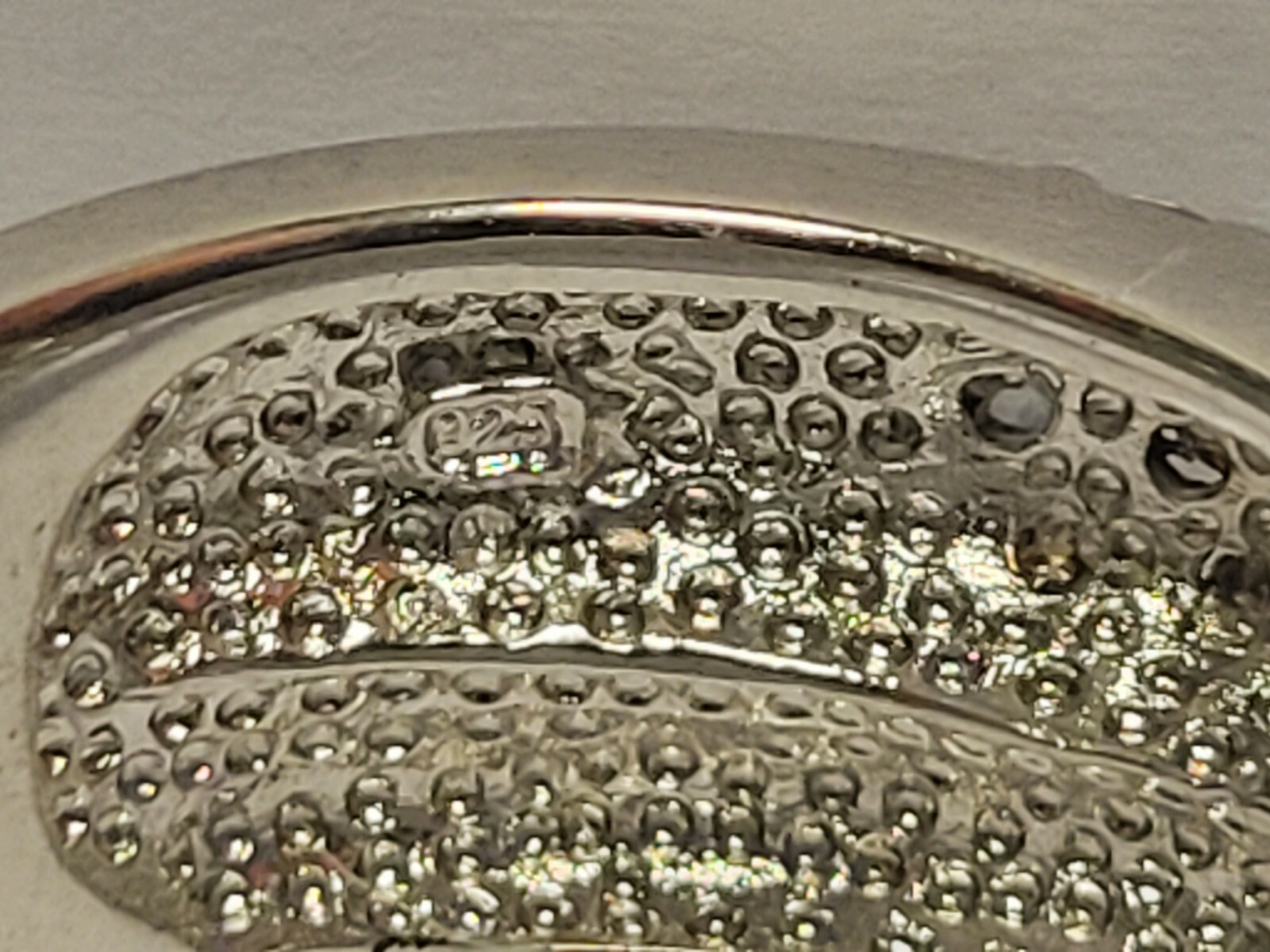 Sterling Silver With  Cubic Zirconia Accent Band Size 6.5