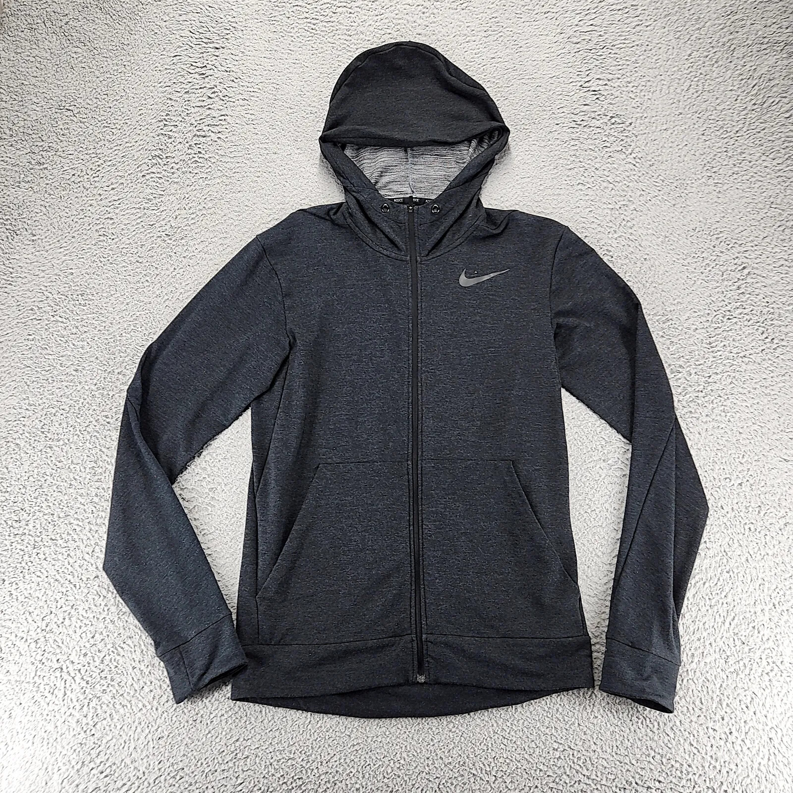 SACAI X NIKE Nike Giacca Uomo Small Grigio DriFit Training Fleece Felpa Manica Lunga Swoosh