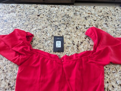 Fashion Nova Women's Sweet Sayings Mini Dress Red size M | eBay
