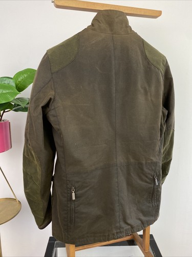 BARBOUR (L) Dept B Commander Beacon Sports Skyfall Olive Green Wax Jacket 007 - Imagen 11 de 17