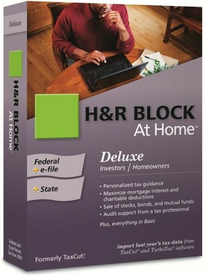Tax software h&r block at Home de luxe tax software (CD) (735290103130)