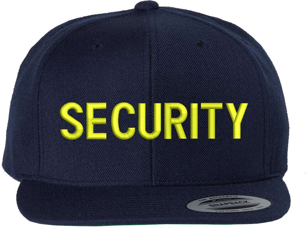 SECURITY Snapback Hat Uniform Guard Officer Agent Snap Back Security Hat