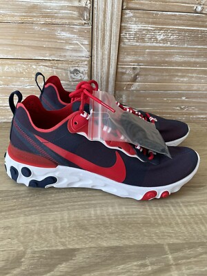 NEW Nike React Element 55 Red Running 6 Wmn 7.5 Arizona Wildcats NCAA CK4837-400