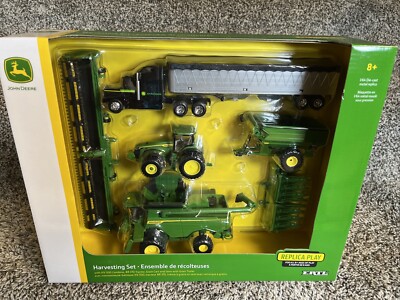 2024 ERTL 1:64 John Deere X9 1100 8R 370 Harvesting Set Die Cast Replica NEW!!