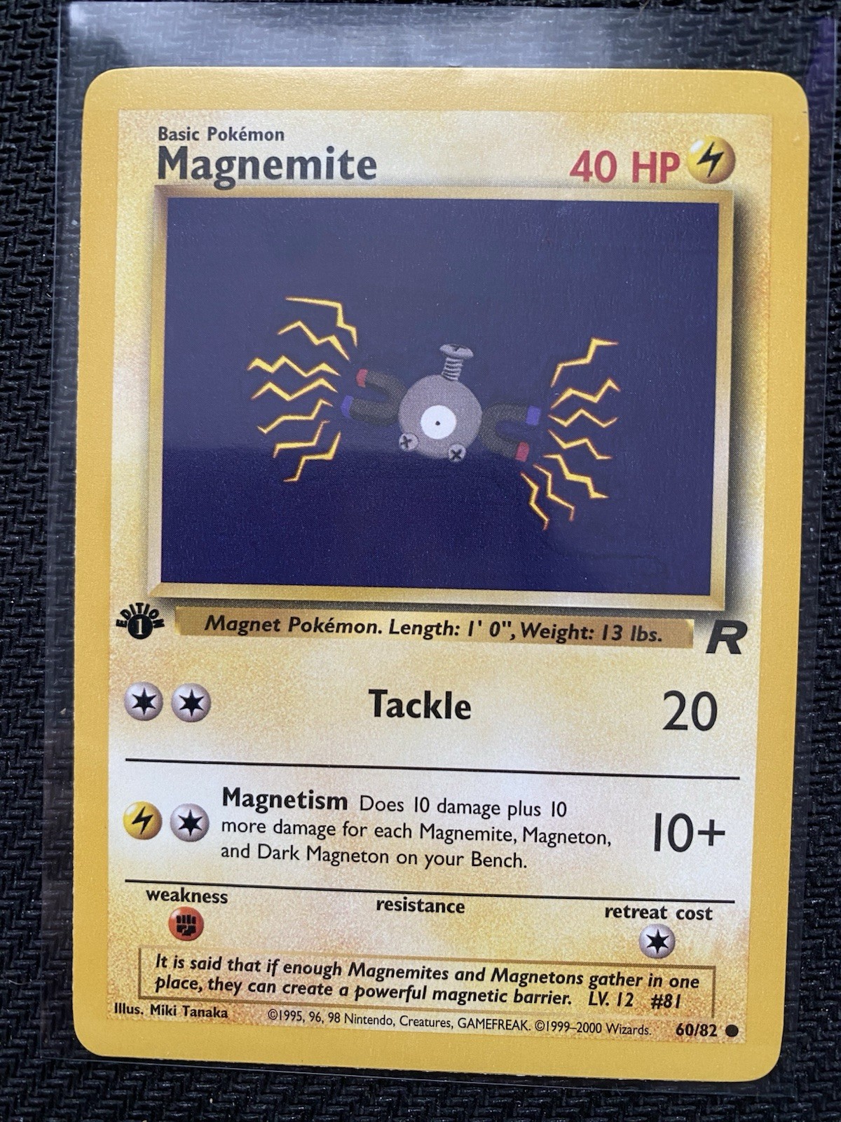 1st Edition Magnemite 60/82 - Team Rocket - Near Mint