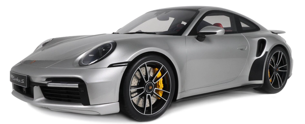 Porsche 911 (992.1) Turbo S 2020 Silver 1/8 - GTS801801 Gt Spirit-image