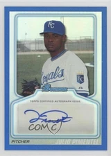 2010 Bowman Draft Prospects Auto Blue /199 Julio Pimentel #BPA-JPI Auto