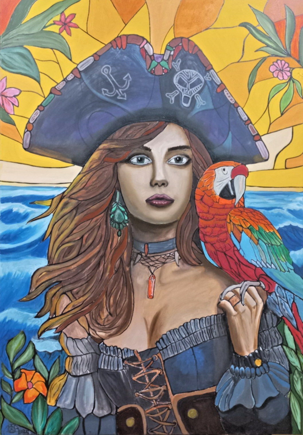 ORIGINAL - Hand-painted oilpainting on canvas. 70x100 cm, 27.5