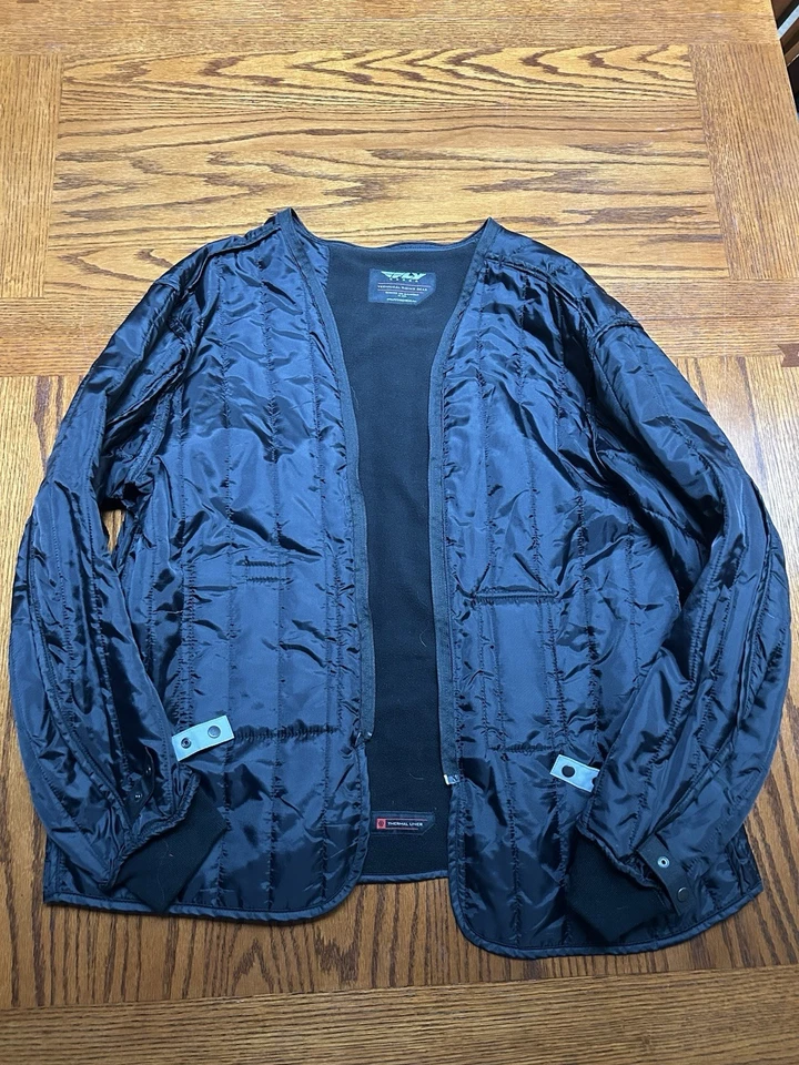 Высокая мужская мотоциклетная куртка 3XL со съемной тепловой курткой - Изображение 4 из 4