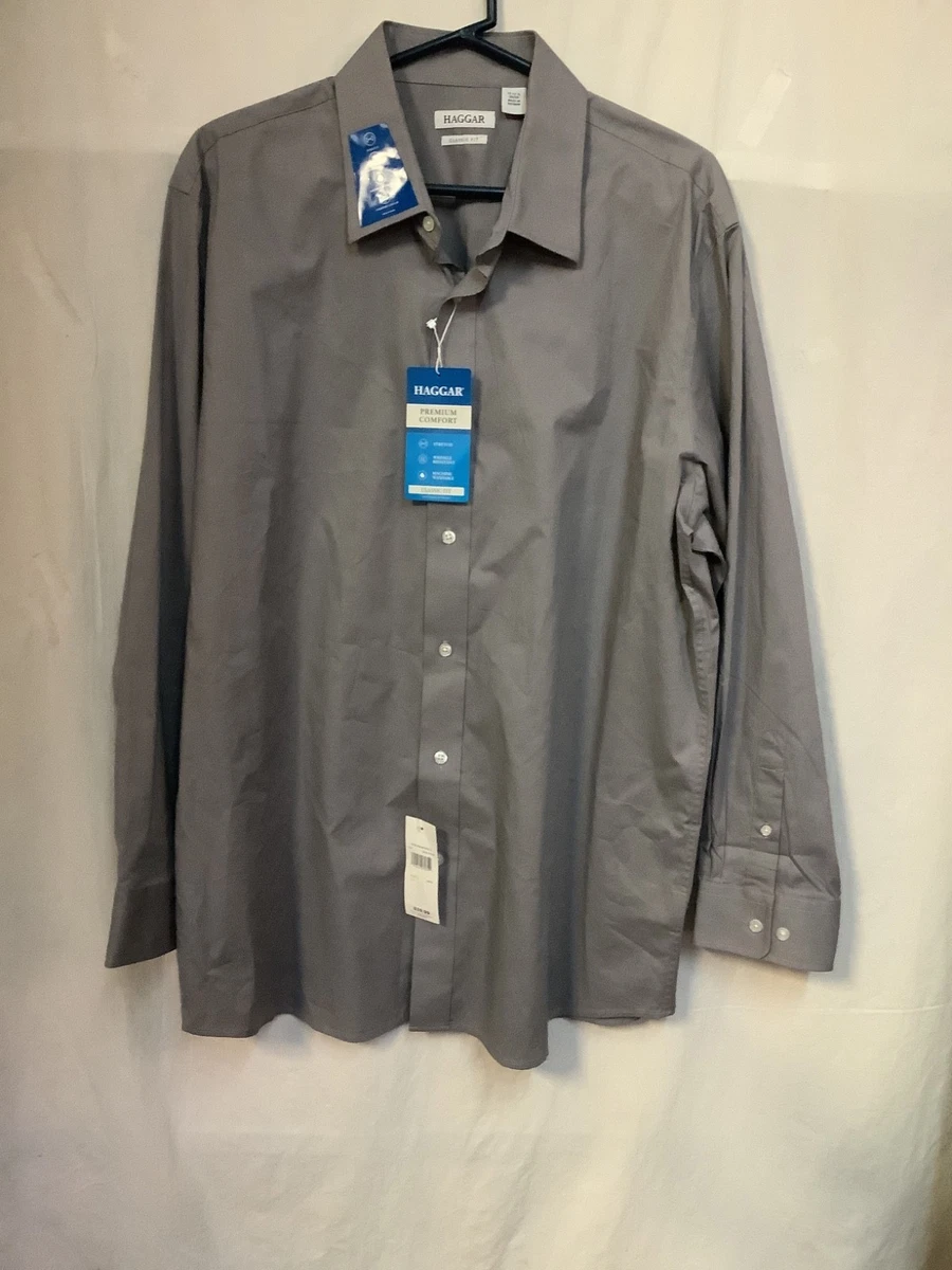 Haggar Short Sleeve Classic Fit Dress Shirts for Men for sale | eBay