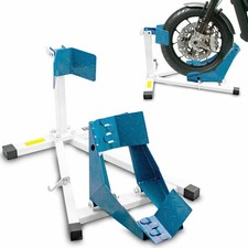 Motorradst&auml;nder Motorradwippe Transportst&auml;nder Vorderrad Weiss Blau Bituxx
