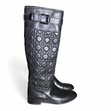 Dior Cannage Quilted Napa Leather Boots Size ...