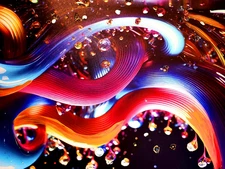 Abstract Atraction Modern Painting Christmas gift Canvas framed Large home wall